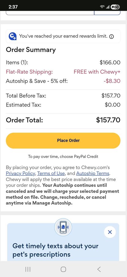 Tally resting comfortably