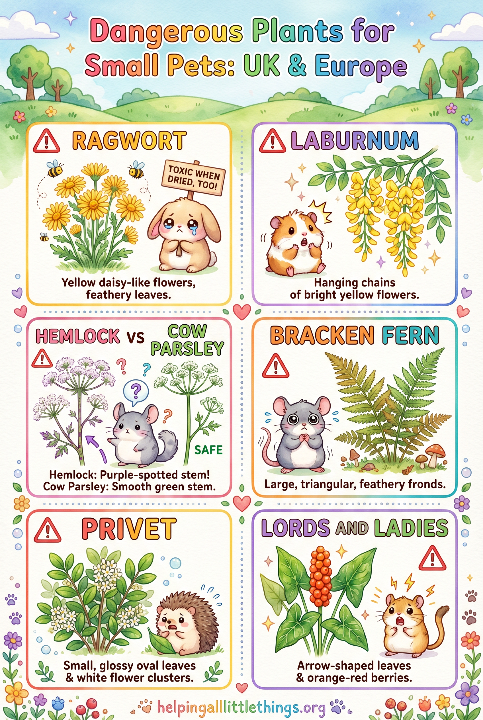 UK and Europe toxic plants infographic