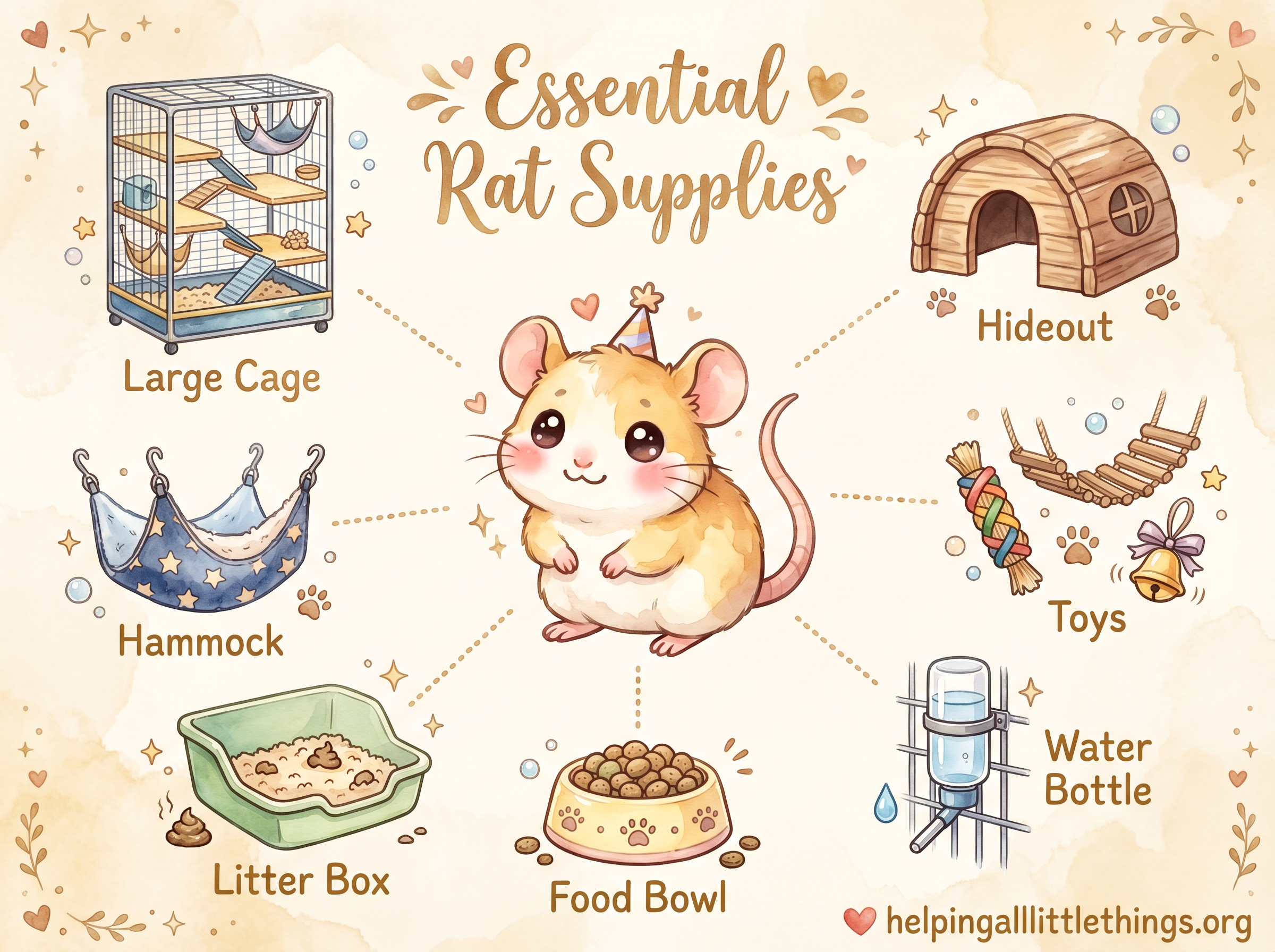 Essential rat supplies