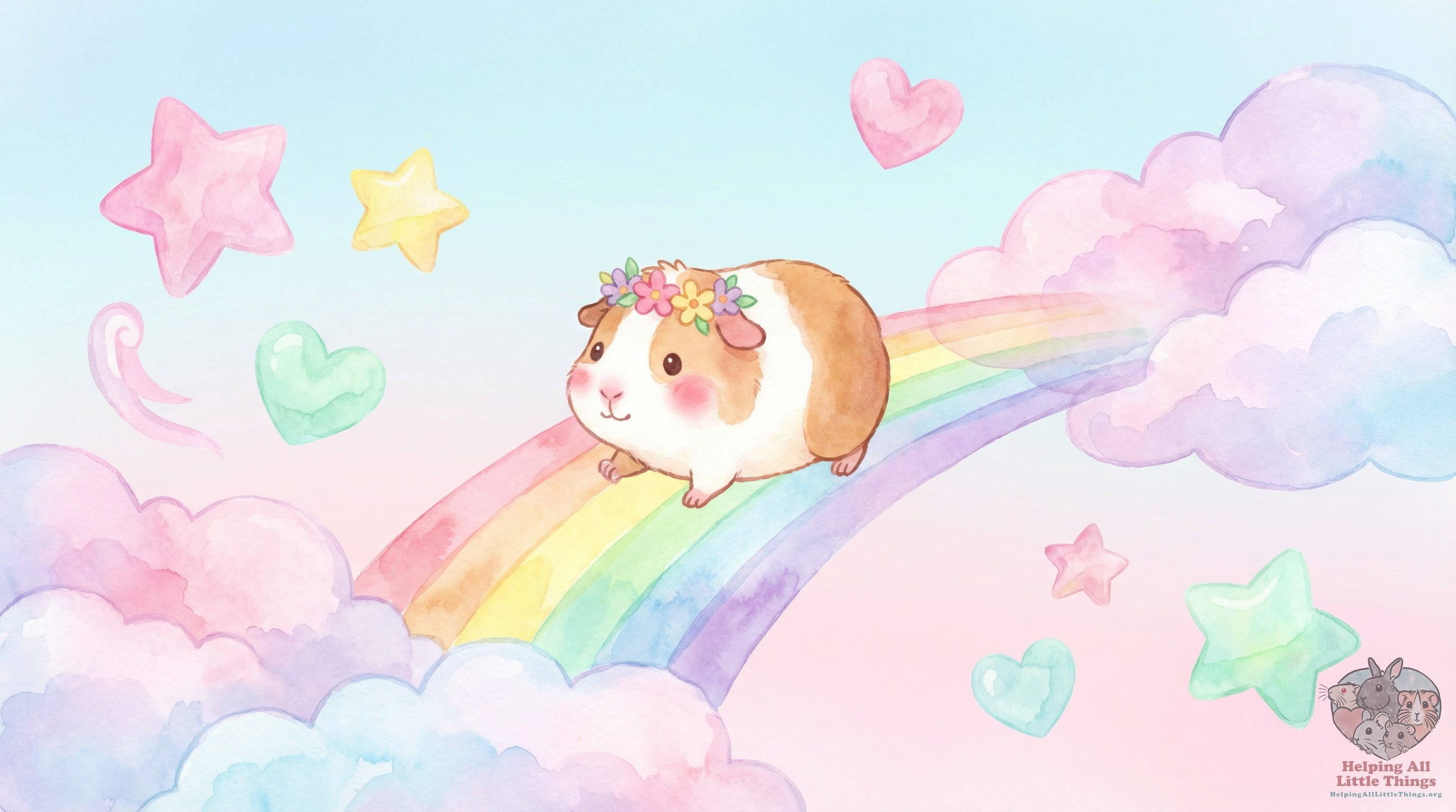 Rainbow Bridge tag illustration